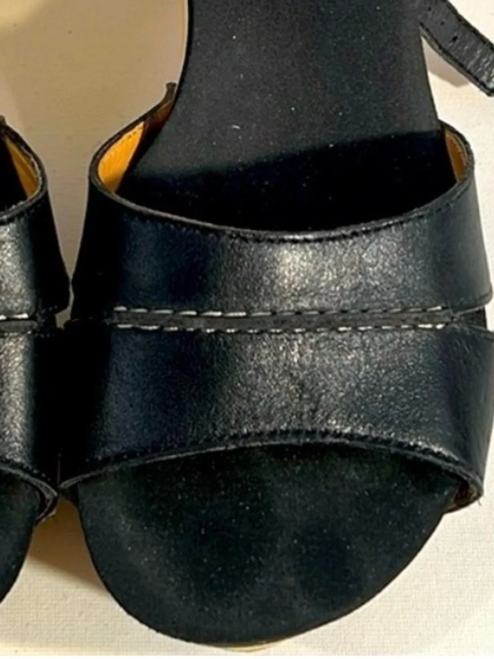 Flogg Heeled Sandals Platform Clog Sandal in Black and Natural Wood Shoes Scandi